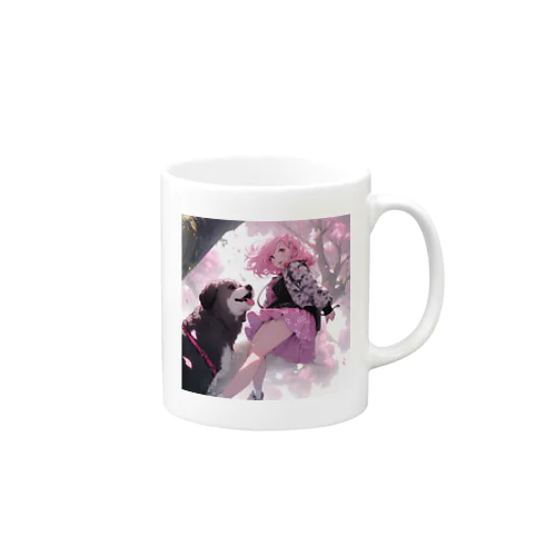 公園の友情 Mug