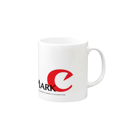 Mark C LOGO WHITE SLOGAN Mug