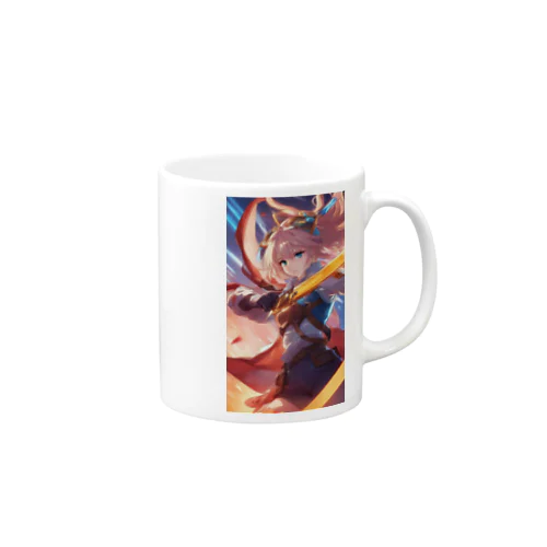 戦う女子 Mug