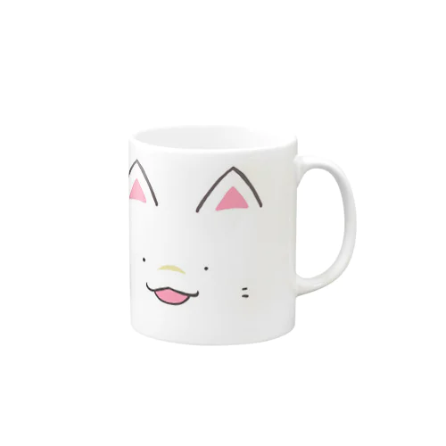 白猫のにゃグカップ Mug