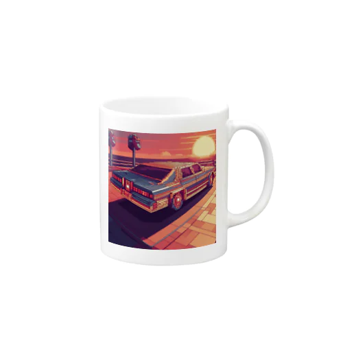 サンセットカー　ドット Mug