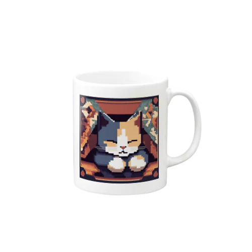 ひざ掛けの下で寝ている猫 Mug