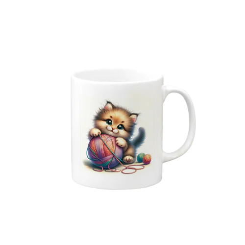 子猫　イラスト Mug