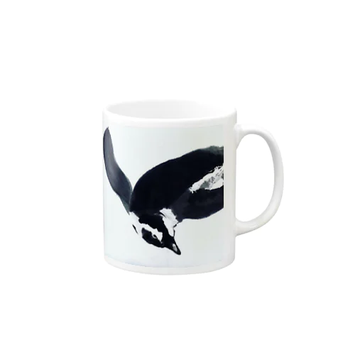 涼やかに空を泳ぐペンギン Mug