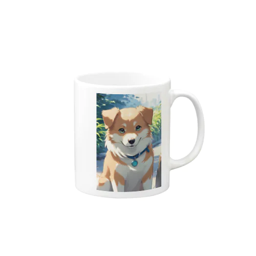 たれ耳の犬 Mug