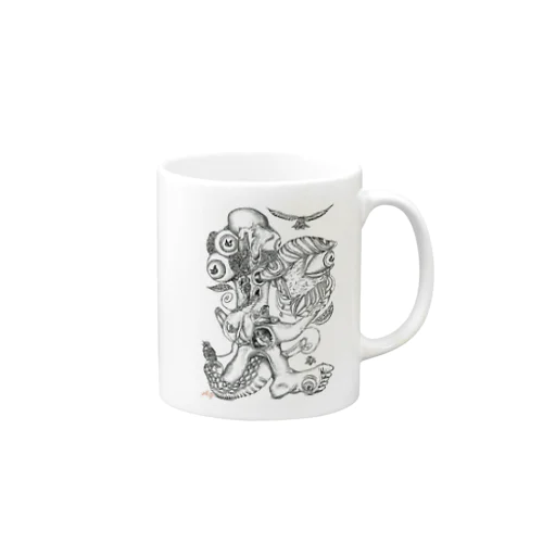 『根古水ヒメの妖カイ画』9.トウフコゾウ Mug