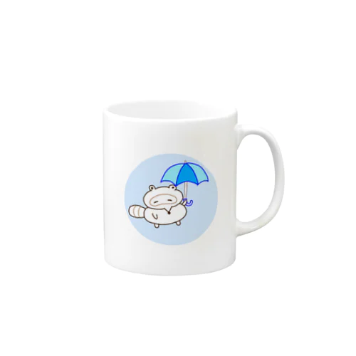 ゆるたぬき(あめふり) Mug