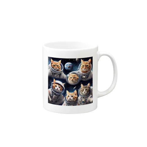 猫の宇宙旅行 Mug