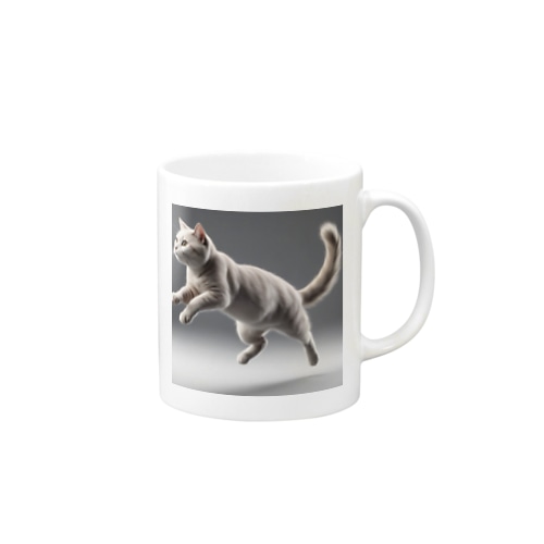 猫ジャンプ Mug