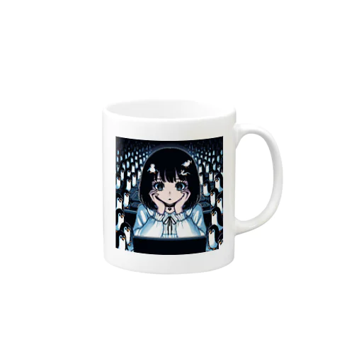 インターネットに夢中な女の子 Mug