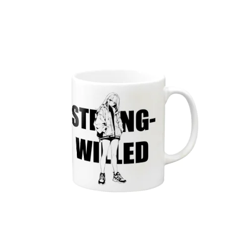 STRONG-WILLED_01GIRL マグカップ