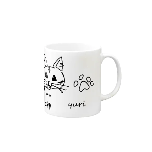 ネコ神　(チャーちゃん)　ユリ作品２ Mug