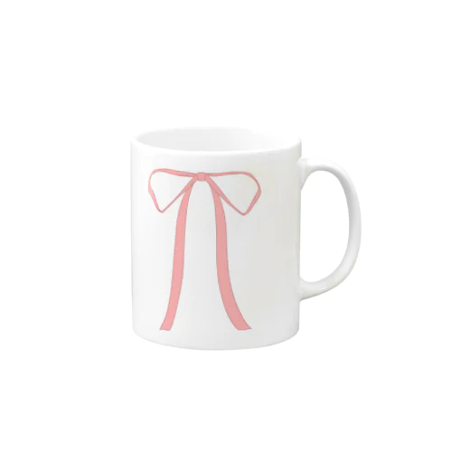 バレエコアピンクリボン Mug