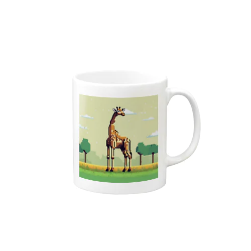 草原のキリン マグカップ