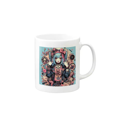 パンク少女 Mug