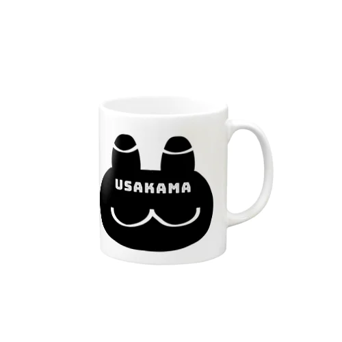 うさかまチャン　ブラックシルエットver. Mug