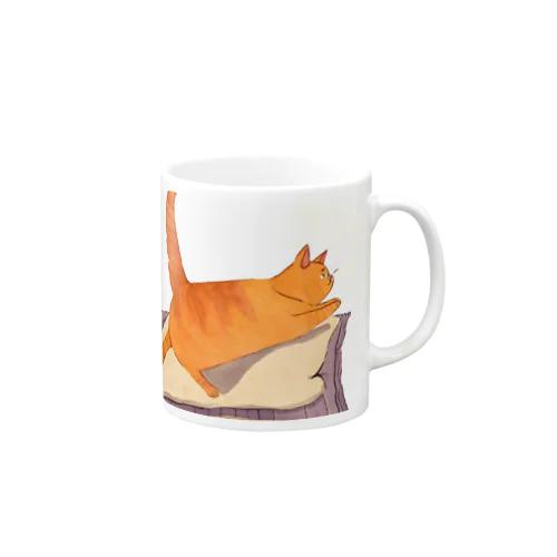 「猫と枕」スタンプ発売記念3 Mug