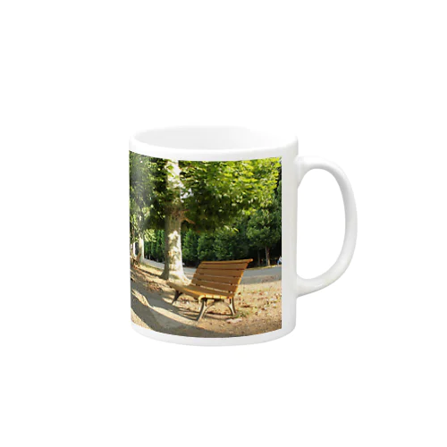 フレンチ風公園でゆっくり休憩しましょう Mug