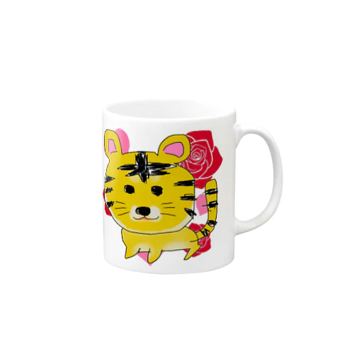 ママみん画伯のトラ Mug