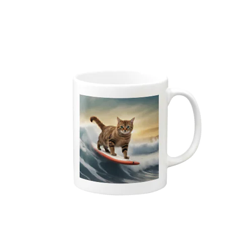 波乗りキャット Mug