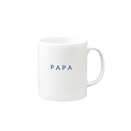 PAPA（ブルー） マグカップ