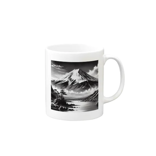 水墨画富士山 Mug