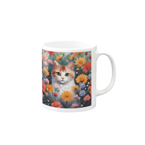 ロココFLOWERキャットコスモス Mug