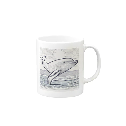 クジラです マグカップ