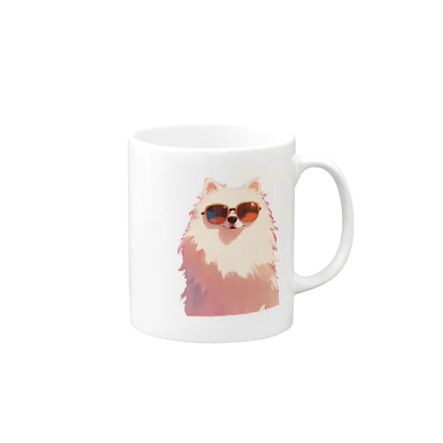 サングラスをかけた、かわいい犬 Marsa 106 Mug