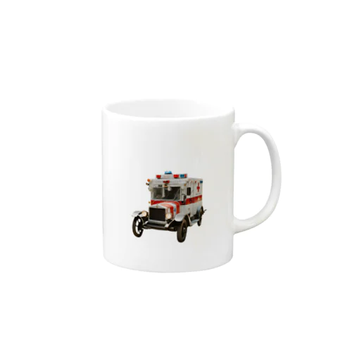 19世紀のニューヨークの街中を走る救急車 Mug