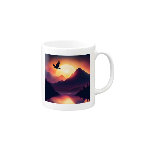  Flutterdance　夕日 Mug