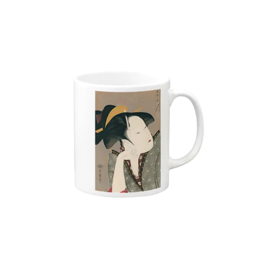 浮世絵：喜多川歌麿_物思恋 Mug