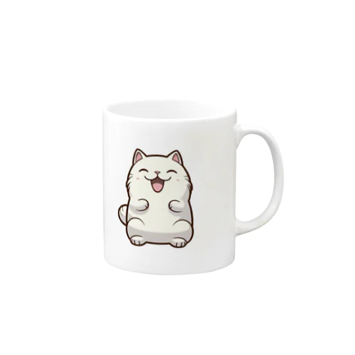 満面の笑みを浮かべる猫ちゃん Mug