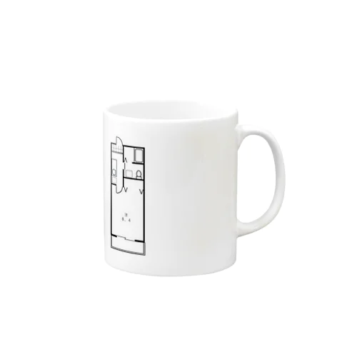 間取り図 Mug