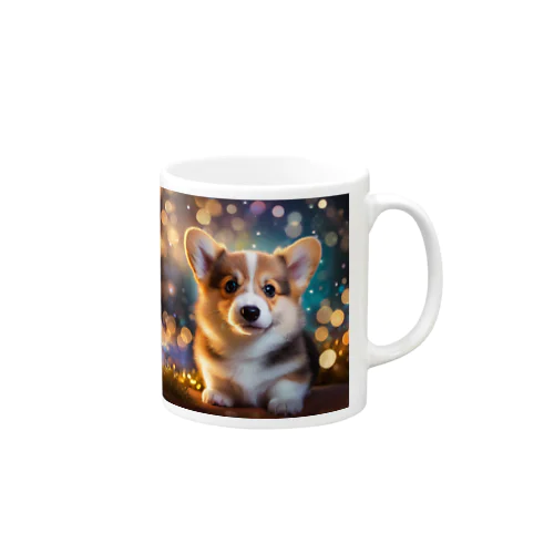 切ない瞳の子犬のコーギー Mug