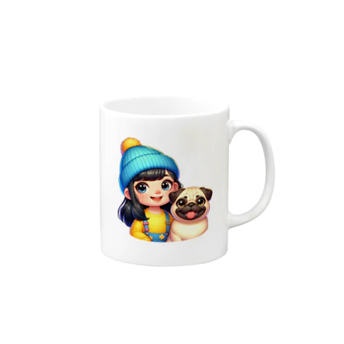 私とパグ Mug