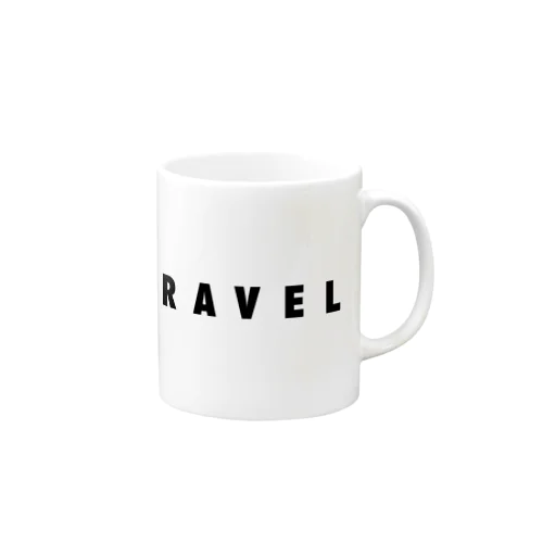 TRAVEL(黒文字) Mug