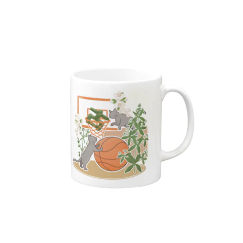 古屋バスケ猫 Mug