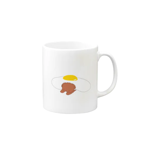 めだま焼きわんこトイプードル Mug