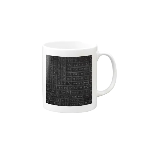 黒板の数字 Mug