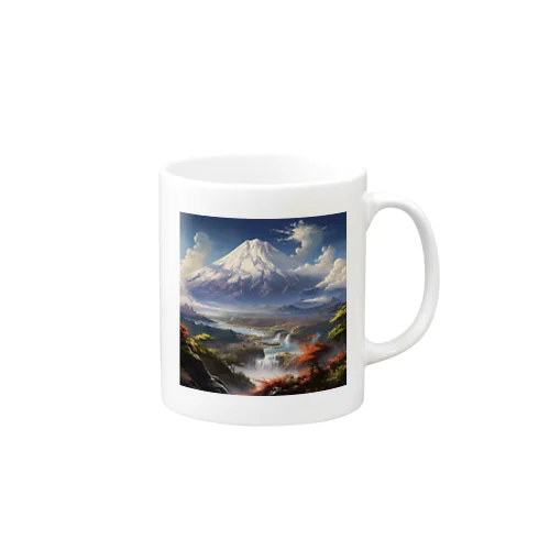 山の美しい風景　なでしこ1478 Mug