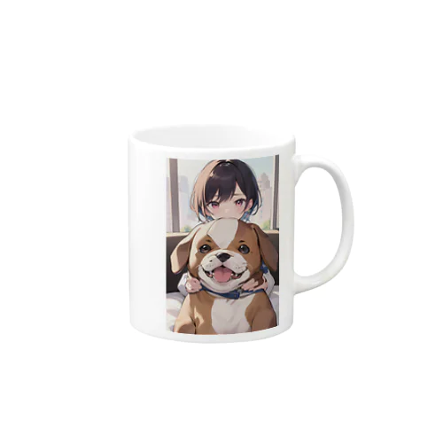 ぬいぐるみと女の子 Mug