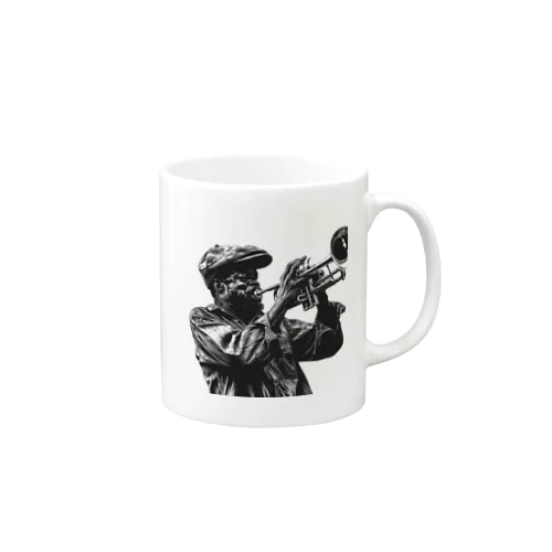 黒人のトランぺッター Mug