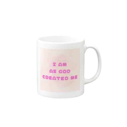 かわいい♡I am as God created me Mug