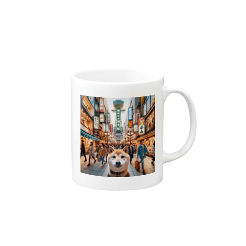 柴犬の大坂散歩 Mug