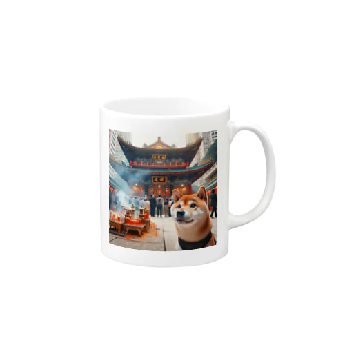 柴犬の香港散歩 Mug