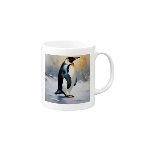 困難に立ち向かう勇敢なペンギン Mug