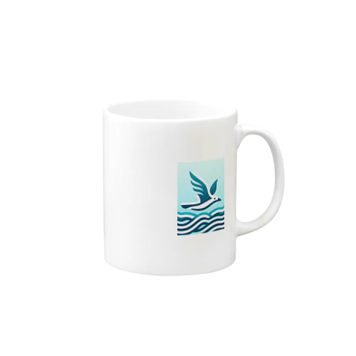 海とカモメ Mug