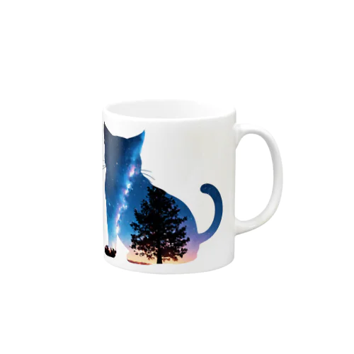 星空と猫_006 Mug