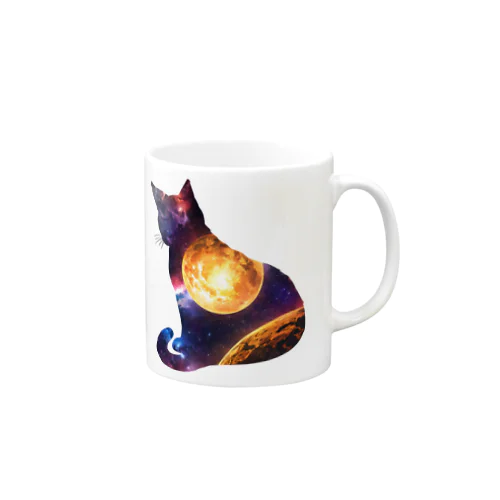 宇宙と猫002 Mug